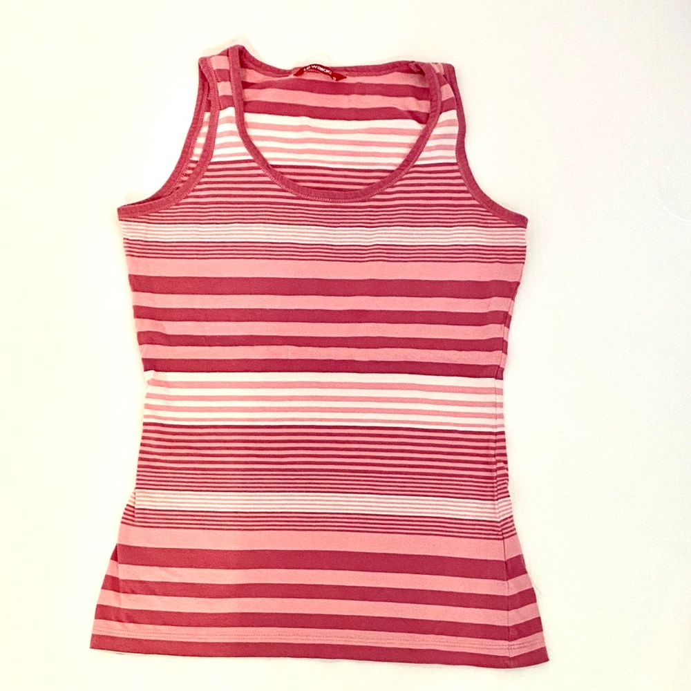Striped cotton tank top